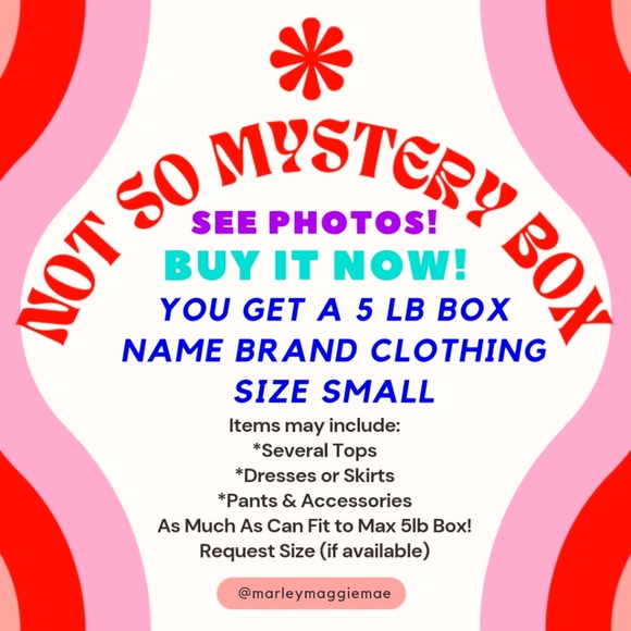 SMALL 4/27 Sizes! Spring 5 lb Box of Items Discount Shipping! Closet Closeout! - Picture 3 of 5